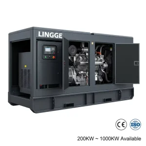 Silent Diesel Generator 200KW 300KW 500KW 800KW 1000KW Soundproof Canopy 3 Phase Industrial ATS CumminsPerkins Engine