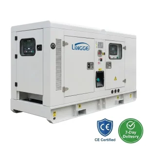 Silent Diesel Generator 20KW 30KVA 60KVA 88KVA Soundproof Canopy 50 60Hz Three Phase Cummins Perkins Engine