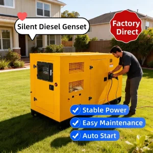 Silent Diesel Generator 40kW 60kW 100kW 300kW for Industrial Construction Emergency Backup