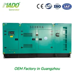 Silent Diesel Generator 500kva Capacity 6ZTAA13 G2 Model 50Hz ATS Emergency Power Generator for Power Plant Installation