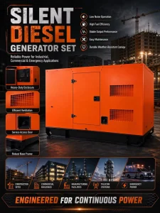 Silent Diesel Generator 80KW 100KW 125KVA 120KW 150kva 200KW 300KW Cummins Weichai