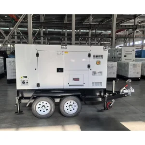 Silent Diesel Generator Prime 36kw 45KVA Standby 50KVA with UK Perkinss Trailer
