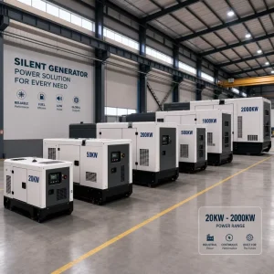 Silent Diesel Generator Set 10kw 15kw 25kw 35kw 50kw 100kw 100KVA Electric Start 3 Phase for Industrial