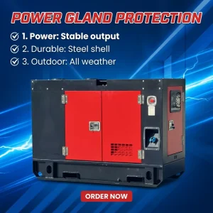 Silent Diesel Generator Set 15KVA-1000KVA 50/60Hz 110-415V Single/Three Phase Industrial Soundproof Electric Power Genset