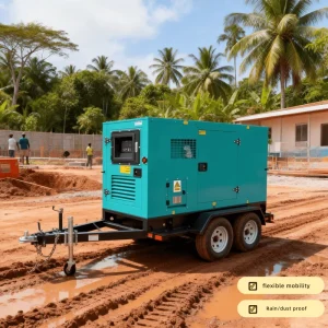Silent Diesel Generator Set 15KW 20KW 30KW 50KW 80KW 100KW Industrial Power Station Electric Start 3 Phase Water Cooled Genset