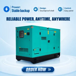 Silent Diesel Generator Set 20kva 30kva 40kva 50kva 100kva 120kva 380v 220v Electric Generators