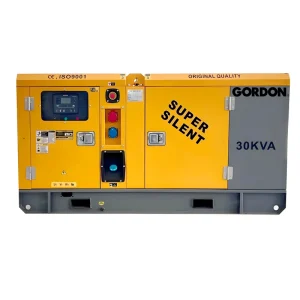 Silent Diesel Generator Set 30kva 3 Phase 50 60Hz Frequency 4 Stroke Water Cooled Engine ATS Super Silent Type GF3 30 Auto Speed
