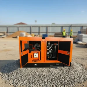 Silent Diesel Generator Set 60kVA Auto Start Open Frame 50Hz Mobile Trailer Type