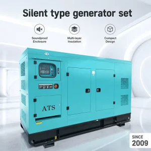 Silent Diesel Generator Set Low Vibration Sound Absorbing Structure Customizable Parameters
