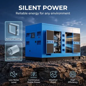 Silent Diesel Generator Set Yuchai 500kva 800kva 1000kva High Voltage Power Plant Unit with ATS Automatic Transfer Switch