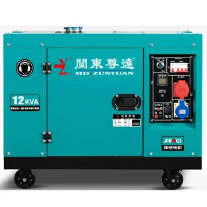 Silent Diesel Generator Water Cooled Generator Enclosed Canopy Generator Soundproof Diesel Genset Low Noise Cabinet Generator