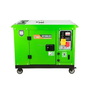 Silent Diesel Generator with Wheels 12000LDE 9.0KW 11.25KVA 220 380V 667CC 50 60Hz Frequency