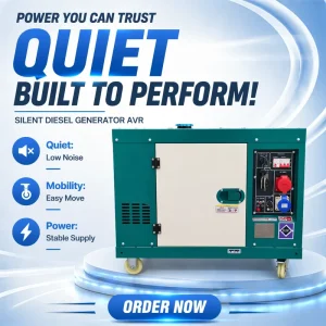 Silent Inverter 5KW 8KW 10KW 12KW 15KW 20KW 25KW 30KW 5KVA 10KVA 12KVA 15KVA 20KVA 25KVA Magnet Brushless Diesel Generator Set