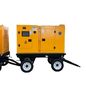 Silent Mobile Diesel Generator Set Mobile Trailer Outdoor Standby Generator Set Water Cooled