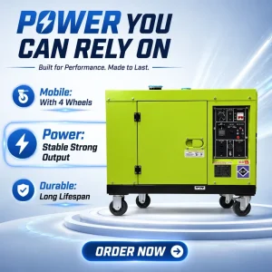 Silent Mobile Trailer ATS Electric Start 5KW 8KW 10KW 12KW 15KW 20KW 25KW 30KW 50KW 80KW 100KW 10KVA 50KVA Diesel Generators