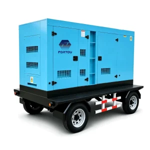 Silent Mobile Trailer Diesel Generator 120 180kVA 3 Phase 400V 50/60Hz ATS Option Remote Start for Construction & Mining