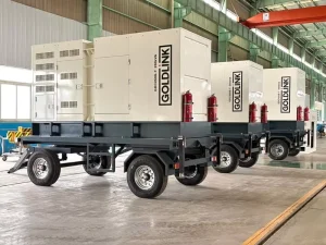 Silent Mobile Type 125kVA Diesel Generator Set Auto Start 50 60Hz 110V Made in China for Factories CE Certified