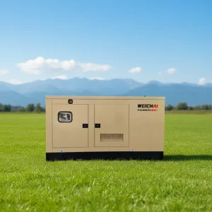 Silent Open Frame Diesel Generator Set 5KW-50KW Water Cooled Engine with ATS 50Hz