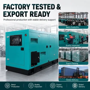 Silent Open Frame Portable 3 Phase Electric Genset 100kva 80kw 60hz Soundproof Low Noise Silent Diesel Generator Set