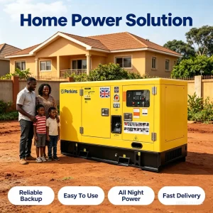 Silent Perkins Diesel Generator 15kva 20kva 30kva 50kva 60kva Generator ATS Option Available