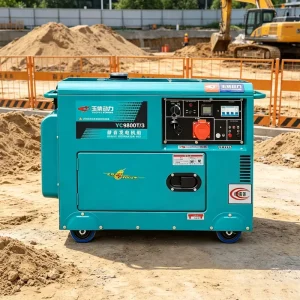 Silent Portable Diesel Generator Set Electric Start 220V 380V 5KW 8KW 12KW Home Emergency Power Generator for Camping House Use