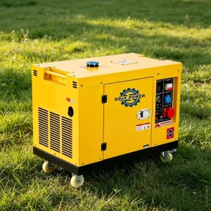 Silent Portable Diesel Generator Single Phase 50HZ Low Noise ATS for Home Freezer Refrigerator Outdoor Emergency Backup Power