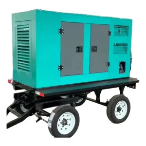 Silent Trailer Mounted 90KW Diesel Generators Auto Start 100% Copper Alternator Single Three Phase Mobile Frame