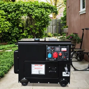 Silent Type Diesel Generator 6KW 8KW 10KW 15KW 20KW Auto Start with ATS Wheels Gas 50 60Hz 1 3 Phase