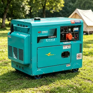 Silent Type Diesel Portable Generator 220V 380V Engine Generator Set 5kw 8kw 10KW 12KW Closed Air cooled Diesel Generator