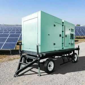 Silent Type Mobile Canopy Power Diesel Generator 100KVA 150KVA 200KVA 250KVA Industrial Power ATS Mobile Silent Generator