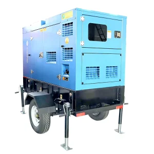 Silent Type Trailer Diesel Generator Mobile Portable With Wheels Soundproof