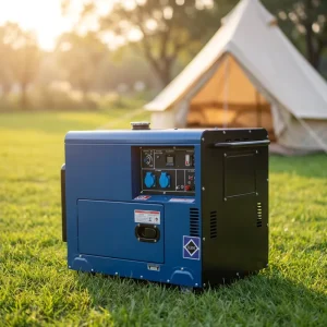 Single Cylinder 5KW 6.25KVA Air Cooled Diesel Generator Mini Silent Standby Genset 50 60Hz Frequency ATS 1 Phase 3