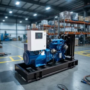 Single Open Frame Diesel Generator Set 30kW 50Hz 150 200 300 500kW Electric Start Silent 380V