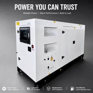 Single Phase 3 Phase 40kW 50kVA Silent Diesel Generator with ATS 24V Electric Start Water Cooled Diesel Generator