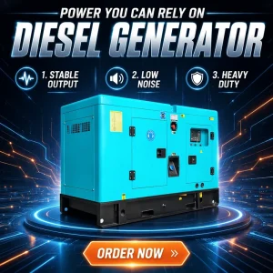 Single Phase 50 60Hz Silent Diesel Generator 30kw Power Range With ATS Option Sound Proof Options