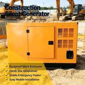 Single Three Phase Silent Diesel Generator 60KW 70KW 80KW 100KW 120KW 220V 380V Four Stroke 400kva Diesel Generator