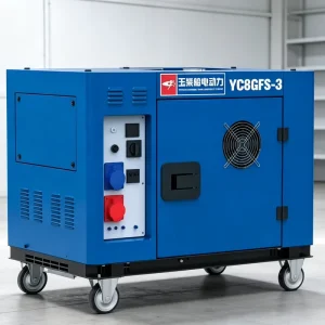 Single Three Phase Silent Diesel Generator 8kW Equal Power 400V 230V Portable Diesel Genset 9kW Max Electric Start 10kVA AVR