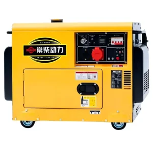 Small Household diesel Generator 5kW 6kW 8kW 10kW Air cooled Portable Generator Set Used for Household Backup Power Supply