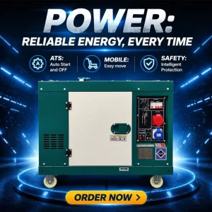 Small Portable Generator Diesel 5KW 8KW 10KW 12KW 8KVA 10KVA 12KVA 15KVA Diesel Generators for Home Agriculture Farm