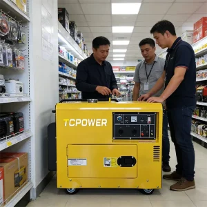 Small Portable Silent Diesel Generator Set 6.3KW 230V ATS Single Phase Electric Start Home Generator