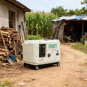 Small Silent 8kw 3 Phase 220v/380v 60hz All-Copper Alternator Diesel Generator Used in Colombia