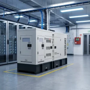 Soundproof 200kVA Diesel Generator Backup and Emergency Power Supply for Data Center Water Cooling System