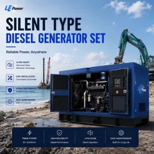 Soundproof 50kw 62.5kva Silent Type Diesel Generator Set with Auto Start Open Frame 1800 RPM Smartgen Controller & ATS
