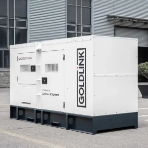 Soundproof Diesel Generator 115kVA 92kW Outdoor Construction Power Supply Genset