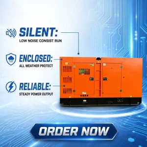 Soundproof Diesel Generator Set 80kw 100kva 50/60Hz Auto Start Open Frame 480V for Industrial Use