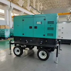 Soundproof Silent Diesel Generator 20kW 30kW 40kW 50kW 220V Trailer Diesel Genset 30kVA 40kVA 50kVA 4 Cylinder Diesel Generators