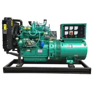 Soundproof Type Diesel Generator Set 40Kw 50Kva Auto Start DC Open Frame Big Fuel Tank Genset