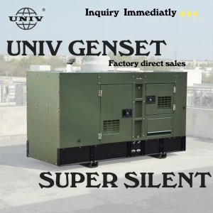 Stainless Steel Housing 35KW 45KW 50KW 220V Water Cooled Silent Diesel Generator DC Auto Remote Start 1800 RPM