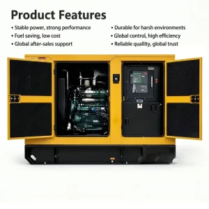 Standby Electric Power Plant 3 Phase 30kw 40KW 50KW Silent Diesel Generator with Supporting Parameters 2