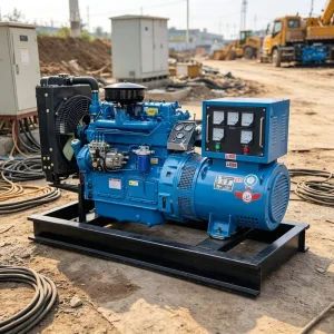 Standby Power Diesel Engine with Motor for Factory Battery Single Phase Generator Set Intelligent PLC Control Ultra Low Noise